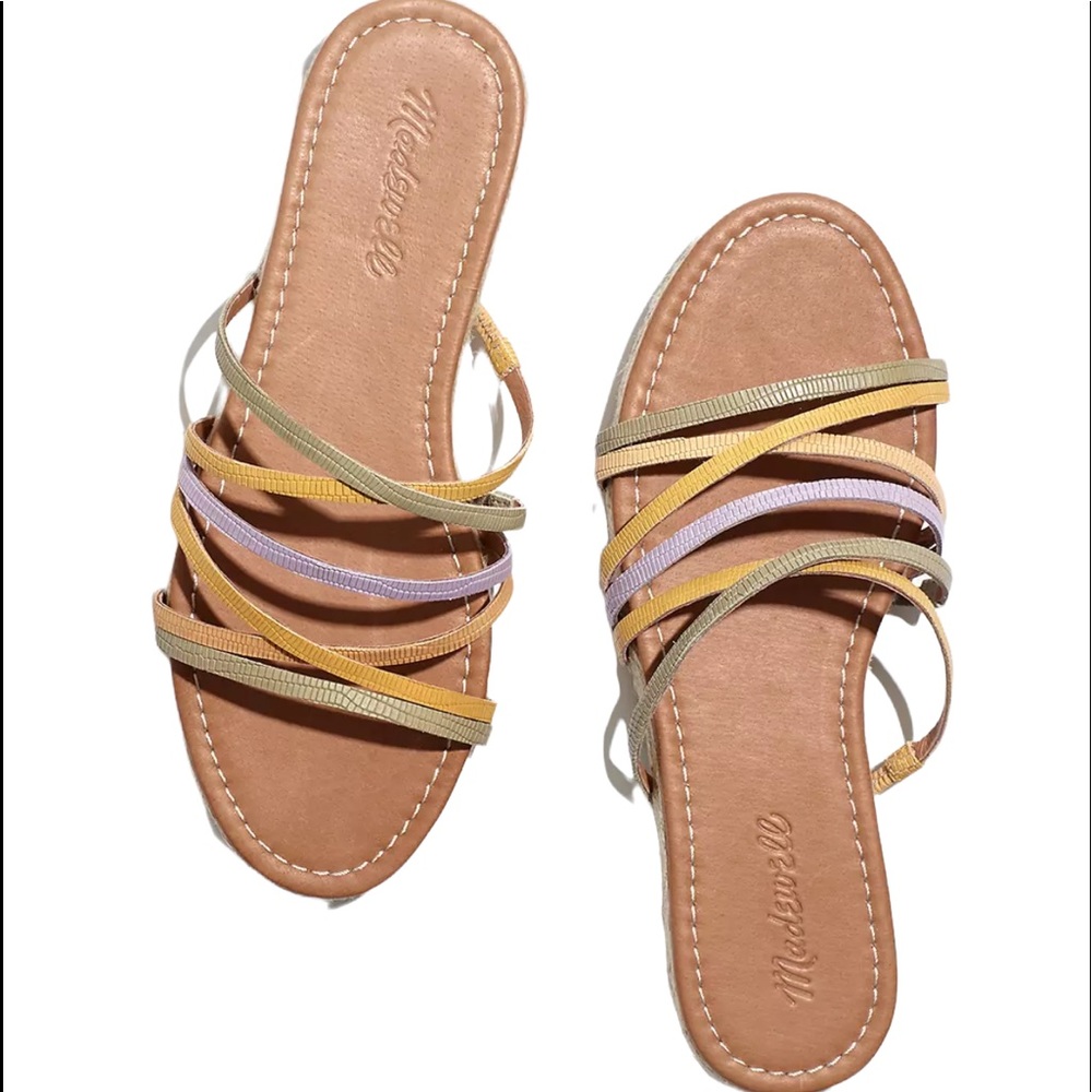 NWT Madewell Kathryn Espadrille Slide Sandal Sz 7.5